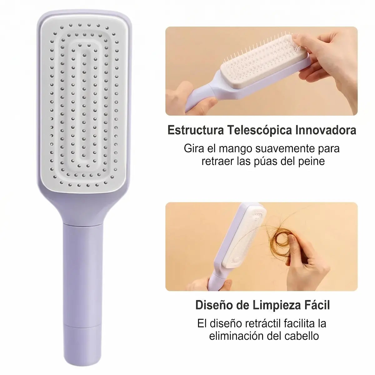 Cepillo Auto-Limpiable Salnora (Edición HairCare)
