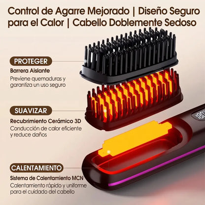 Cepillo Alisador Inalámbrico Pro Salnora